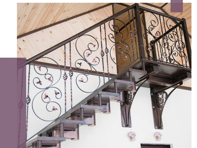 Кованые лестницы в Жигулёвске от 78928 руб. под ключ
