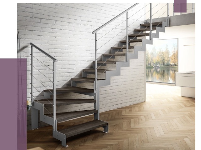 Г-образные лестницы под ключ в Жигулёвске от 36681 руб. | ПРОЛЁТ-Жгл