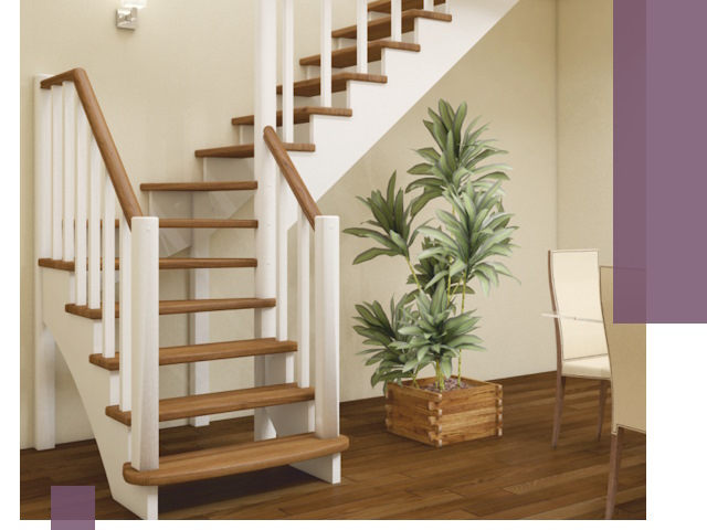 Г-образные лестницы под ключ в Жигулёвске — изготовление и монтаж