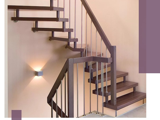 Изготовление лестниц на больцах в Жигулёвске под ключ