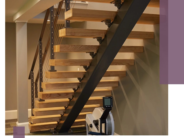 Лестницы на монокосоурах под ключ в Жигулёвске - изготовление и монтаж