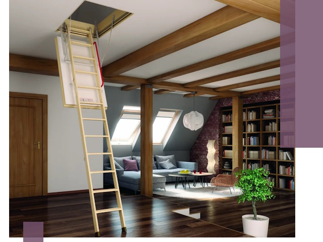 Чердачные лестницы под ключ в Жигулёвске: изготовление и монтаж