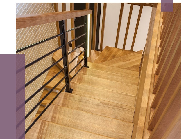 Лестницы из ясеня в Жигулёвске под ключ от 9917 руб. 