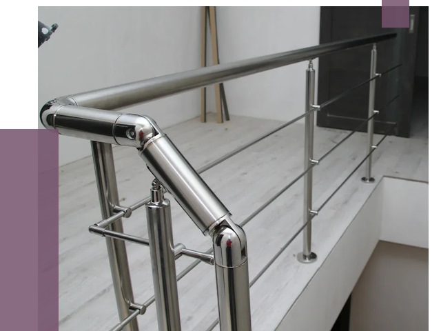 Перила из нержавеющей стали в Жигулёвске от 8905 руб. под ключ | ПРОЛЁТ-Жгл