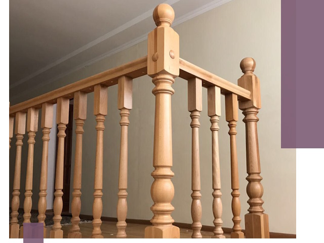 Деревянные перила на заказ в Жигулёвске: монтаж и изготовление