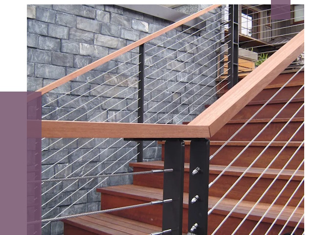 Тросовые перила под ключ в Жигулёвске от 7690 руб. 