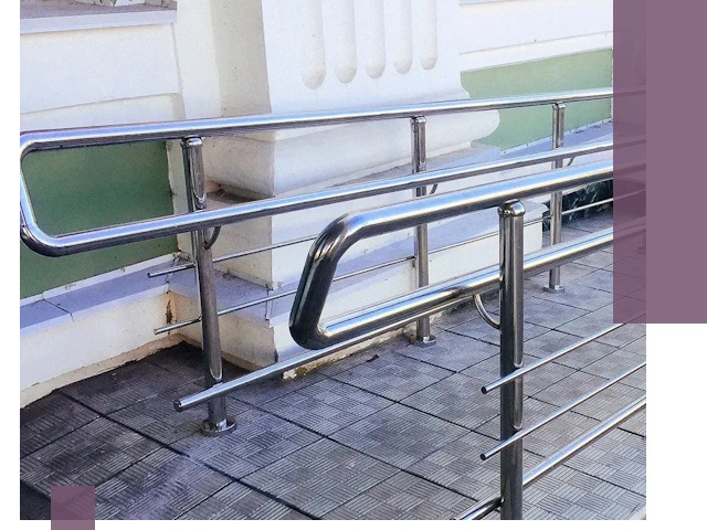 Ограждения пандусов из металла и нержавейки в Жигулёвске