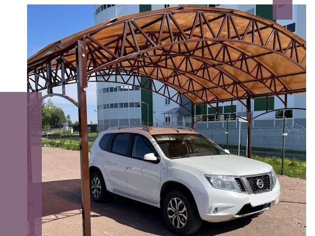 Недорогие навесы в Жигулёвске от 42500 руб.  | ПРОЛЁТ-Жгл