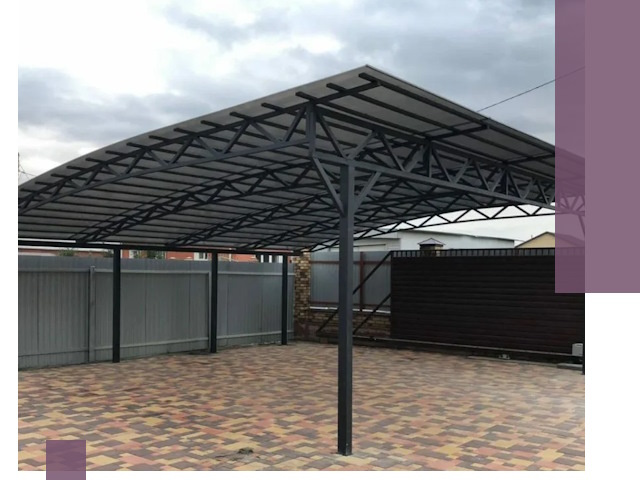 Недорогие навесы под ключ в Жигулёвске — изготовление и монтаж