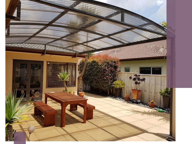 Навесы во двор под ключ в Жигулёвске — изготовление и монтаж