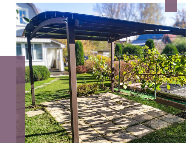 Навесы для дачи в Жигулёвске от 12598 руб. под ключ — ПРОЛЁТ-Жгл