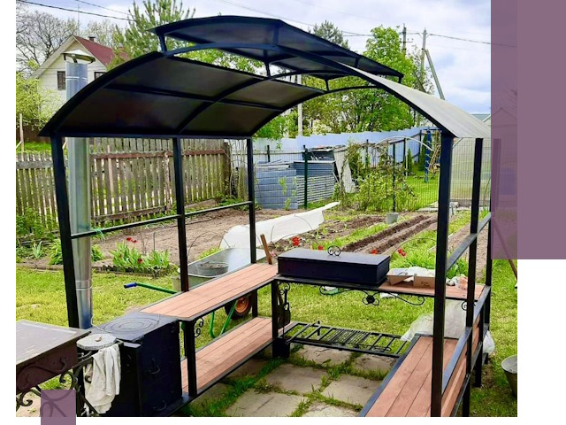 Навесы для барбекю в Жигулёвске: изготовление, монтаж и демонтаж