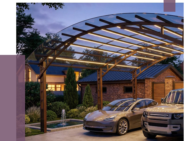 Металлические навесы в Жигулёвске от 12548 руб. под ключ — ПРОЛЁТ-Жгл