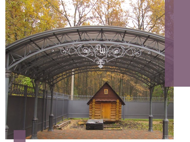 Кованые навесы премиум-класса под заказ в Жигулёвске