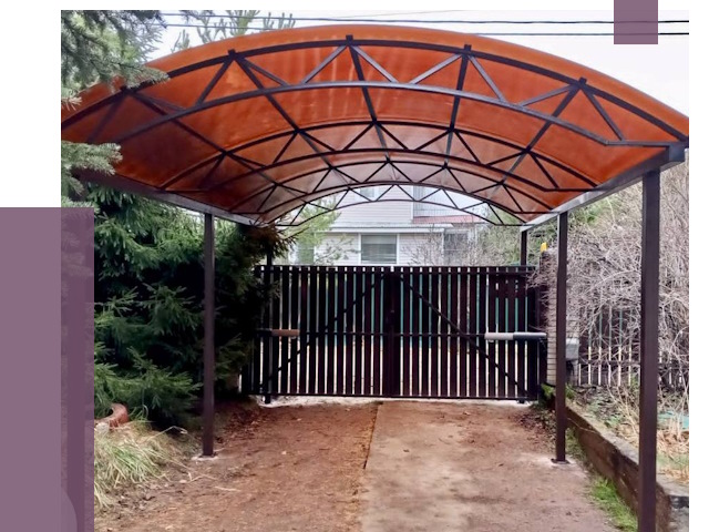 Арочные навесы в Жигулёвске от 12598 руб. — изготовление и монтаж | ПРОЛЁТ-Жгл