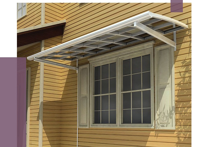 Козырьки над окнами в Жигулёвске от 7539 руб. — монтаж, покупки | ПРОЛЁТ-Жгл