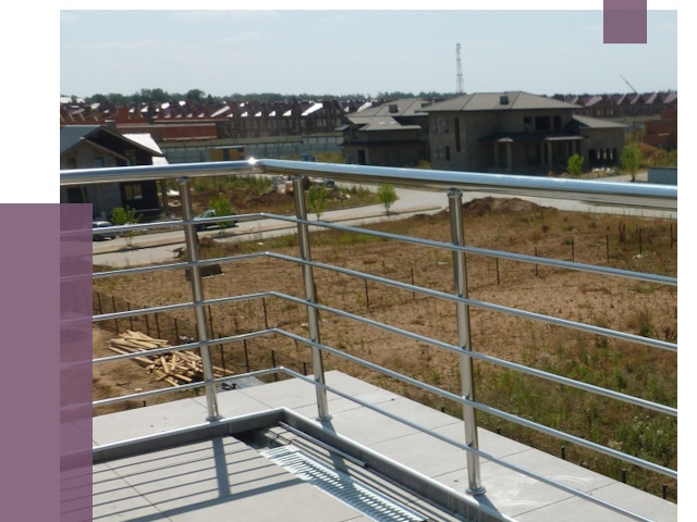 Парапеты из нержавеющей стали в Жигулёвске от 7893 руб. за м² | ПРОЛЁТ-Жгл