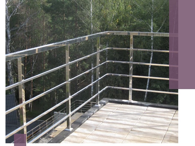 Парапеты из нержавеющей стали в Жигулёвске — изготовление и монтаж