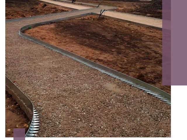 Металлические бордюры под ключ в Жигулёвске — изготовление и монтаж