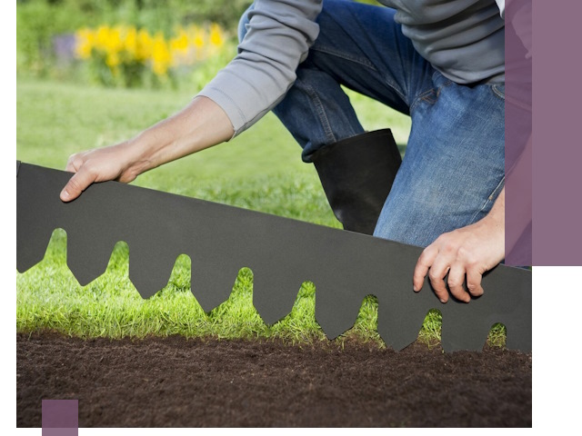 Металлические бордюры для газона в Жигулёвске — изготовление и монтаж