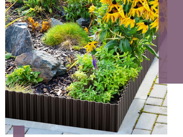 Металлические бордюры для клумб в Жигулёвске — производство и монтаж